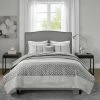 Promo 👏 Madison Park William Jacquard Coverlet Set Gray 👍