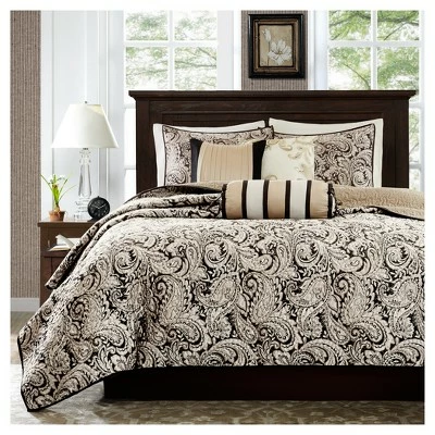 Promo π Madison Park 6pc Charlotte Quilted Coverlet Set Black β€οΈ 1 Promo π Madison Park 6pc Charlotte Quilted Coverlet Set Black β€οΈ