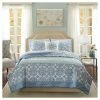 Wholesale 🧨 Madison Park Sasha Complete Coverlet and Sheet Set Blue 😀