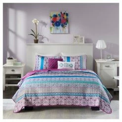 Best deal 🔔 Intelligent Design Callie Printed Quilt Set Purple 😍