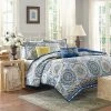 Top 10 ⌛ Madison Park Blue Menara Quilted Coverlet Set 6pc 🧨