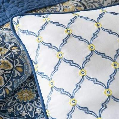 Top 10 β Madison Park Blue Menara Quilted Coverlet Set 6pc 𧨠6 Top 10 β Madison Park Blue Menara Quilted Coverlet Set 6pc 𧨠- Image 6