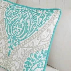 Flash Sale 👏 Intelligent Design Chelsea Damask Quilted Coverlet Set Aqua 🧨 -Bedding Sets & Collections Sales Shop unnamed file 15090