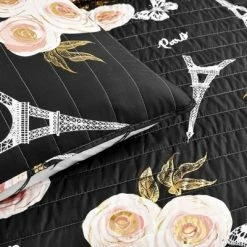 Best Pirce ✨ Lush Decor Vintage Paris Quilt Set - Lush Décor Black 🔔 -Bedding Sets & Collections Sales Shop unnamed file 15111