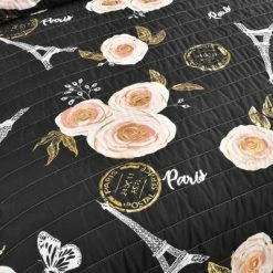 Best Pirce ✨ Lush Decor Vintage Paris Quilt Set - Lush Décor Black 🔔 -Bedding Sets & Collections Sales Shop unnamed file 15112
