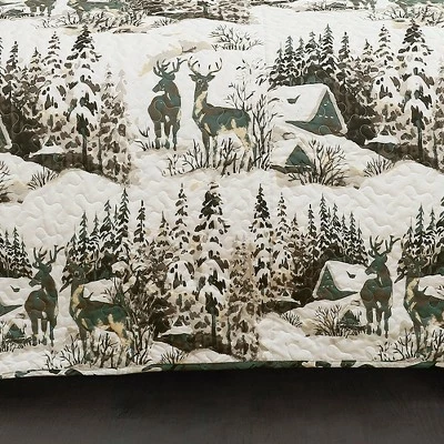 Brand new 🎁 Lush Decor 5pc Camouflage Leaves Reversible Quilt Set Green - Lush Décor 🛒 4 Brand new 🎁 Lush Decor 5pc Camouflage Leaves Reversible Quilt Set Green - Lush Décor 🛒 - Image 4