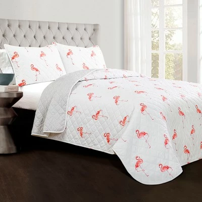 Cheapest 🧨 Lush Decor Coral Kelly Flamingo Quilt Set - Lush Décor 🤩 1 Cheapest 🧨 Lush Decor Coral Kelly Flamingo Quilt Set - Lush Décor 🤩