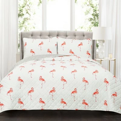Cheapest 🧨 Lush Decor Coral Kelly Flamingo Quilt Set - Lush Décor 🤩 5 Cheapest 🧨 Lush Decor Coral Kelly Flamingo Quilt Set - Lush Décor 🤩 - Image 5