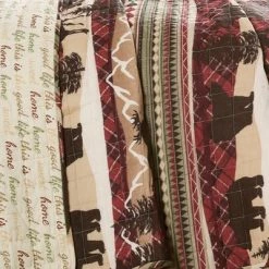 Promo 😍 Lush Decor 3pc Lodge Reversible Quilt Set Red/Brown - Lush Décor 🌟 -Bedding Sets & Collections Sales Shop unnamed file 15164