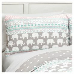 Deals 🎁 Lush Decor Elephant Striped Quilt Bedding Set - Lush Décor Navy/pink ❤️ -Bedding Sets & Collections Sales Shop unnamed file 15168