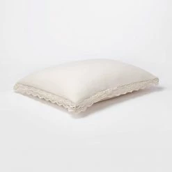 Brand new 👏 Threshold Designed W/Studio McGee Lace Border Cotton Slub Comforter & Sham Set - Threshold™ designed with Studio McGee White ⌛ -Bedding Sets & Collections Sales Shop unnamed file 1518