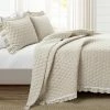 Cheapest 🛒 Lush Decor 3pc Ella Lace Ruffle Quilt Set - Lush Décor White ⭐