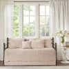 New ⌛ Madison Park Genoa 6pc Reversible Scalloped Edge Daybed Cover Set Blush 🔔