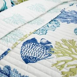 Top 10 🧨 Lush Decor 3pc Coastal Reef Quilt Navy/Blue - Lush Décor 👍