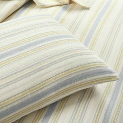 Flash Sale 🎁 Lush Decor Solange Stripe Kantha Pick Stitch Yarn Dyed Cotton Woven Quilt/Coverlet Set - Lush Décor Yellow/gray 👍 -Bedding Sets & Collections Sales Shop unnamed file 15264