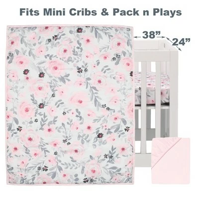 Best deal π Bedtime Originals Blossom Pink Watercolor Floral 3-Piece Mini Crib Bedding Set π 1 Best deal π Bedtime Originals Blossom Pink Watercolor Floral 3-Piece Mini Crib Bedding Set π