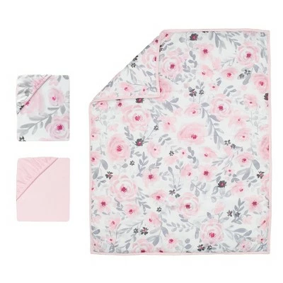 Best deal π Bedtime Originals Blossom Pink Watercolor Floral 3-Piece Mini Crib Bedding Set π 2 Best deal π Bedtime Originals Blossom Pink Watercolor Floral 3-Piece Mini Crib Bedding Set π - Image 2