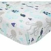 New 🔔 Lambs & Ivy Oceania 6-Piece Baby Crib Bedding Set - Blue Ocean, Nautical, Aquatic, Whale, Octopus Theme 🧨