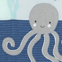 New 🔔 Lambs & Ivy Oceania 6-Piece Baby Crib Bedding Set - Blue Ocean, Nautical, Aquatic, Whale, Octopus Theme 🧨 -Bedding Sets & Collections Sales Shop unnamed file 15298