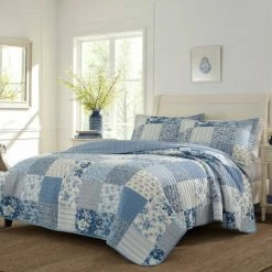 New ✔️ Laura Ashley Paisley Patchwork Quilt Set 😍