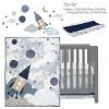 Cheapest 😀 Lambs & Ivy Sky Rocket 5-Piece Blue Galaxy/Space Nursery Baby Crib Bedding Set 🎁