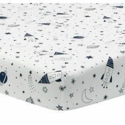 Cheapest 😀 Lambs & Ivy Sky Rocket 5-Piece Blue Galaxy/Space Nursery Baby Crib Bedding Set 🎁 -Bedding Sets & Collections Sales Shop unnamed file 15315