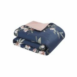 Wholesale 🛒 Leilani Floral Print Comforter Bedding Set Navy/Blush 🛒