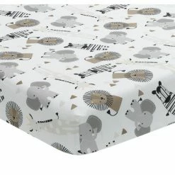 New 😀 Lambs & Ivy Jungle Safari Elephant 3-Piece Mini Crib Bedding Set - Gray/White 👏 -Bedding Sets & Collections Sales Shop unnamed file 15371
