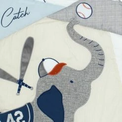 Best Sale ✔️ Lambs & Ivy Hall of Fame Sports Animals 5-Piece Crib Bedding Set - Gray/Blue 🔥 -Bedding Sets & Collections Sales Shop unnamed file 15378