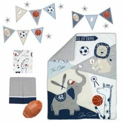 Best Sale ✔️ Lambs & Ivy Hall of Fame Sports Animals 5-Piece Crib Bedding Set - Gray/Blue 🔥 -Bedding Sets & Collections Sales Shop unnamed file 15384