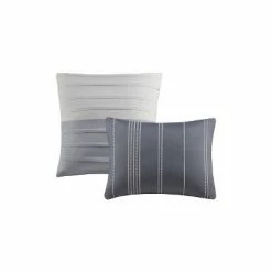 Cheapest 🌟 Boston Pleated Colorblock Comforter Bedding Set Gray 🧨 -Bedding Sets & Collections Sales Shop unnamed file 1541