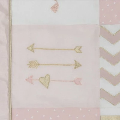 Buy π Lambs & Ivy Baby Love Pink/Gold Girl Heart 4 Piece Crib Bedding Set π 3 Buy π Lambs & Ivy Baby Love Pink/Gold Girl Heart 4 Piece Crib Bedding Set π - Image 3