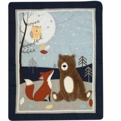 Best deal ❤️ Lambs & Ivy Sierra Sky Blue/Gray Woodland Nursery 3-Piece Baby Crib Bedding Set ⭐ -Bedding Sets & Collections Sales Shop unnamed file 15461