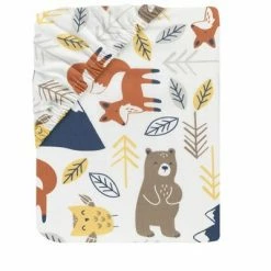 Best deal ❤️ Lambs & Ivy Sierra Sky Blue/Gray Woodland Nursery 3-Piece Baby Crib Bedding Set ⭐ -Bedding Sets & Collections Sales Shop unnamed file 15465