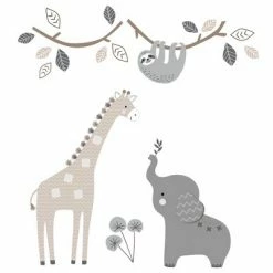 Flash Sale ❤️ Lambs & Ivy Baby Jungle Animals 4-Piece Gray/White/Taupe Crib Bedding Set 🤩 -Bedding Sets & Collections Sales Shop unnamed file 15493