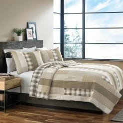 Outlet 🎁 Brown Fairview Quilt Set - Eddie Bauer® 🔥