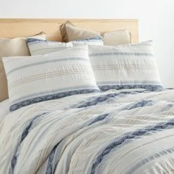 Top 10 🔥 Pickford Blue Comforter Set - Taupe, Blue & Cream - Levtex Home 👍