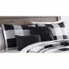 Discount ✔️ Buffalo Plaid 5pc Quilt Set - Geneva Home Fashion Black/white 🛒