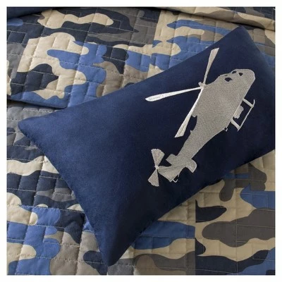 Cheap 𧨠Mi Zone Liam Camouflage Print Quilted Coverlet Set - Blue π 2 Cheap 𧨠Mi Zone Liam Camouflage Print Quilted Coverlet Set - Blue π - Image 2