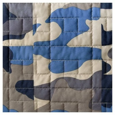 Cheap 𧨠Mi Zone Liam Camouflage Print Quilted Coverlet Set - Blue π 3 Cheap 𧨠Mi Zone Liam Camouflage Print Quilted Coverlet Set - Blue π - Image 3