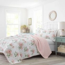 Wholesale 😀 Honeysuckle Reversible Quilt Set Pink - Laura Ashley ❤️ -Bedding Sets & Collections Sales Shop unnamed file 15618