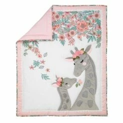Cheap 😀 Lambs & Ivy Giraffe and a Half Pink/Gray 4-Piece Nursery Baby Crib Bedding Set 🤩 -Bedding Sets & Collections Sales Shop unnamed file 15620