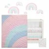 Top 10 💯 Lambs & Ivy Watercolor Pastel Pink/Mint Rainbow 5-Piece Baby Crib Bedding Set 🎉