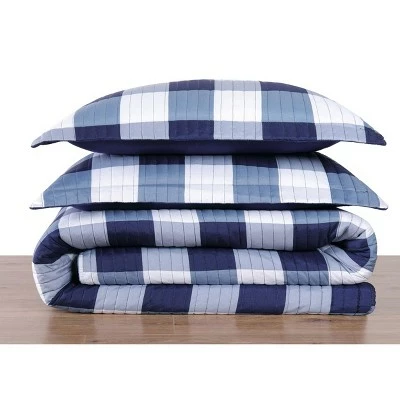 Promo π Truly Soft Everyday Buffalo Plaid Quilt Set Gray/white π 2 Promo π Truly Soft Everyday Buffalo Plaid Quilt Set Gray/white π - Image 2