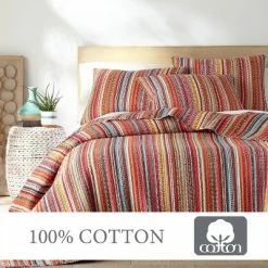 Best reviews of 🌟 Uluru Stripe Quilt and Pillow Sham Set - Levtex Home ⭐ -Bedding Sets & Collections Sales Shop unnamed file 15659