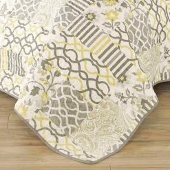 Budget 🔔 Set in Spring 3 Piece Quilt Set - Traditions by Waverly Gray 👍 -Bedding Sets & Collections Sales Shop unnamed file 15727