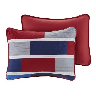 Budget π Mi Zone James Colorblock Quilt Set Navy/red π 3 Budget π Mi Zone James Colorblock Quilt Set Navy/red π - Image 3