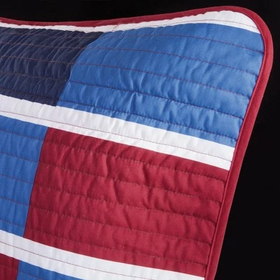 Budget π Mi Zone James Colorblock Quilt Set Navy/red π 7 Budget π Mi Zone James Colorblock Quilt Set Navy/red π - Image 7