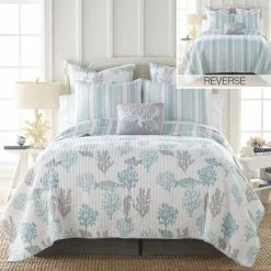 Best reviews of 🎁 Cape Coral Quilt and Pillow Sham Set - Levtex Home 😍 -Bedding Sets & Collections Sales Shop unnamed file 15827