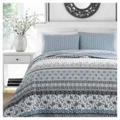 Outlet π Light Blue Bexley Quilt Set - Stone Cottage® π
